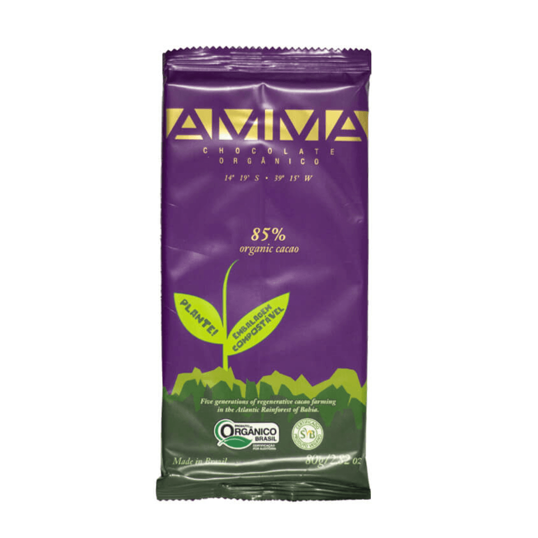 Chocolate Orgânico 85% 80g - Amma