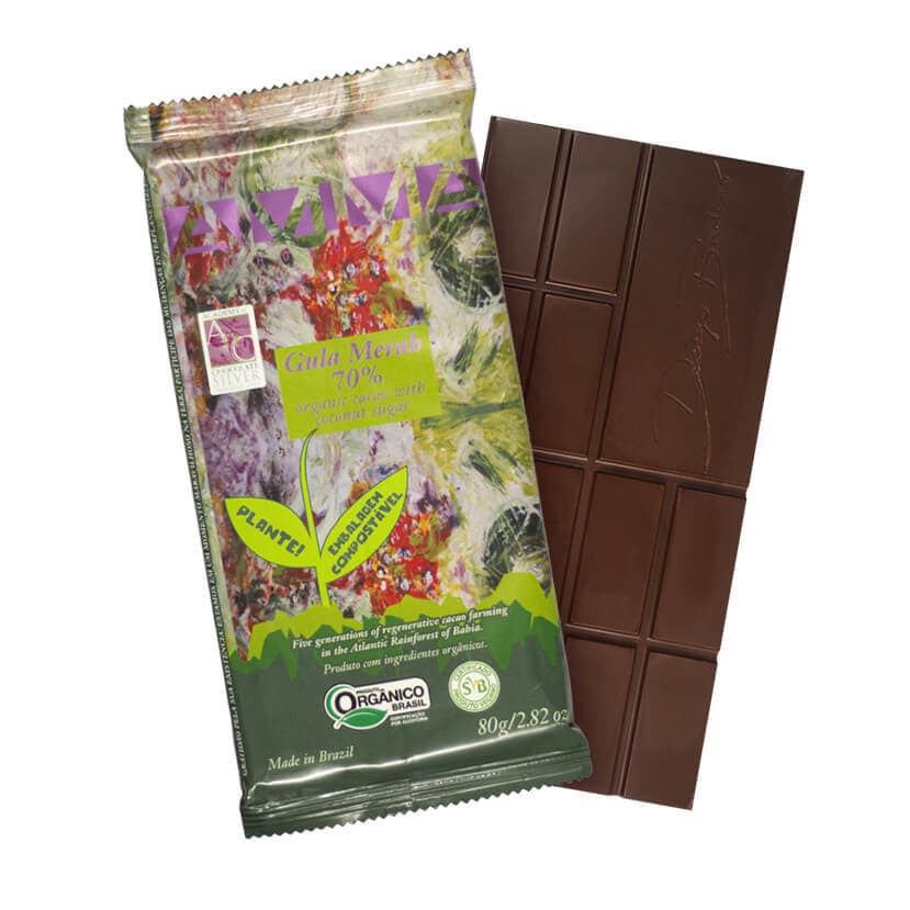 Chocolate Orgânico Gula Merah 80g - Amma