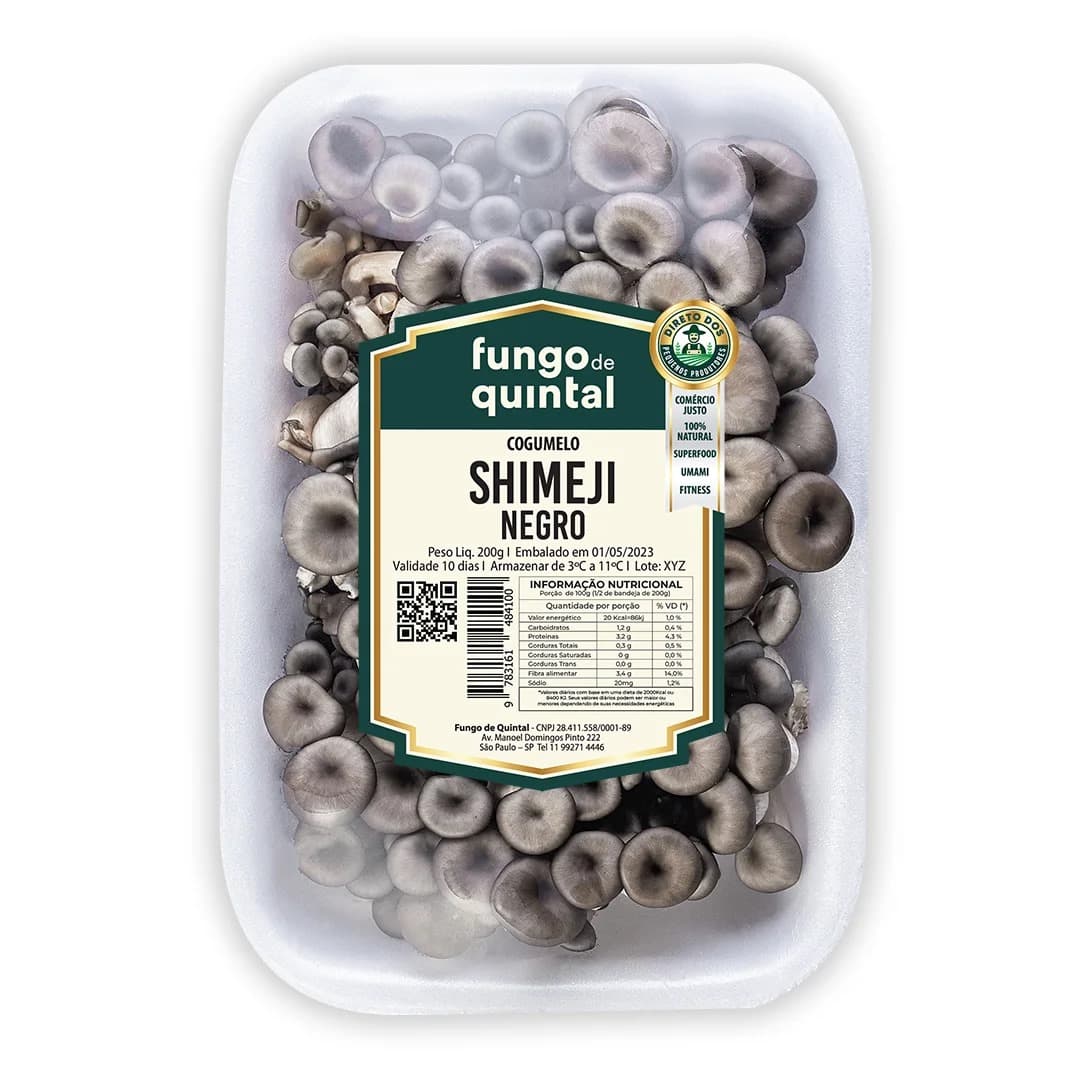 Cogumelo Shimeji Preto Sustentável 200g - Fungo de Quintal