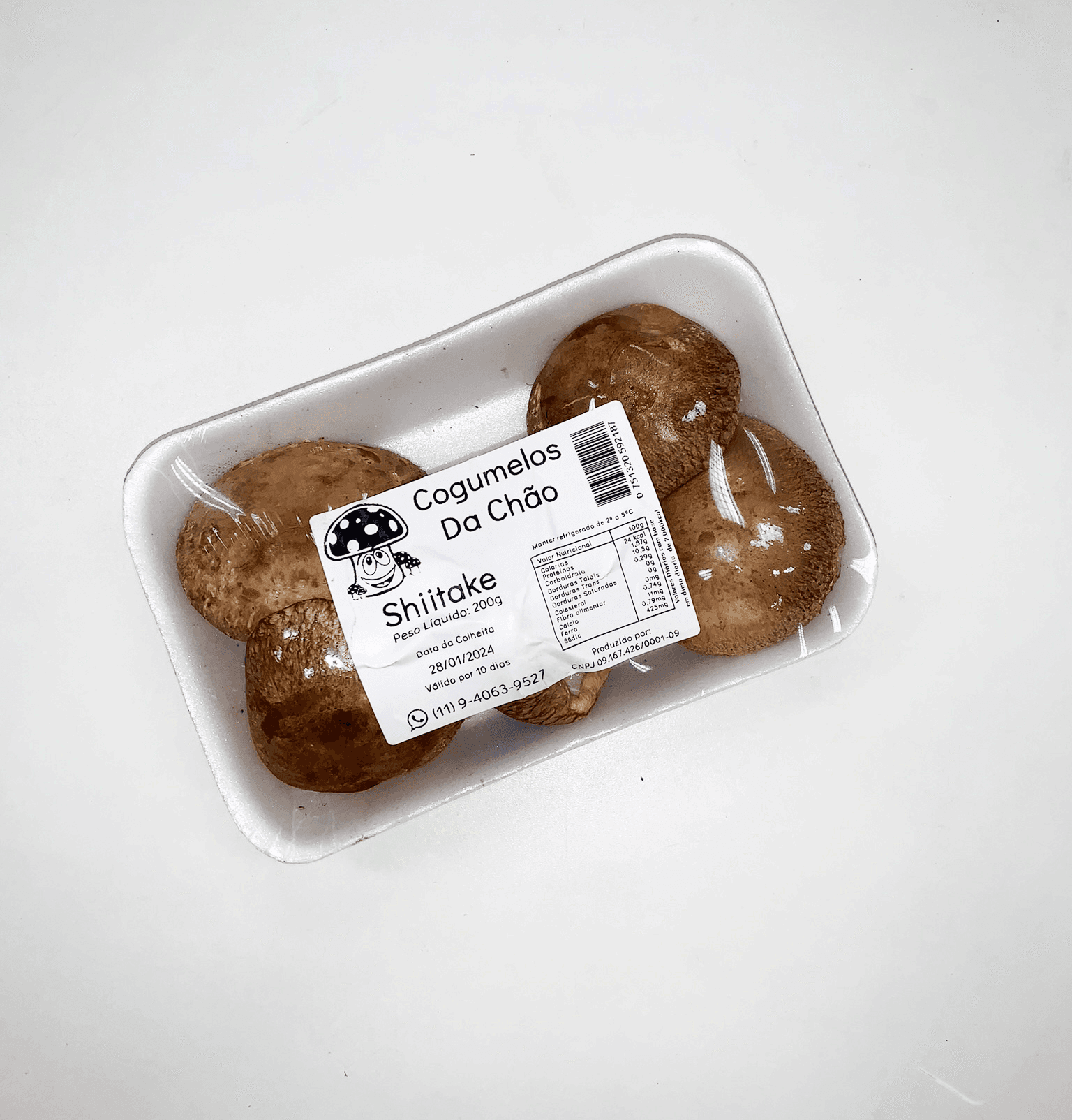 Cogumelo Shitake Sustentável 200g - Da Chão