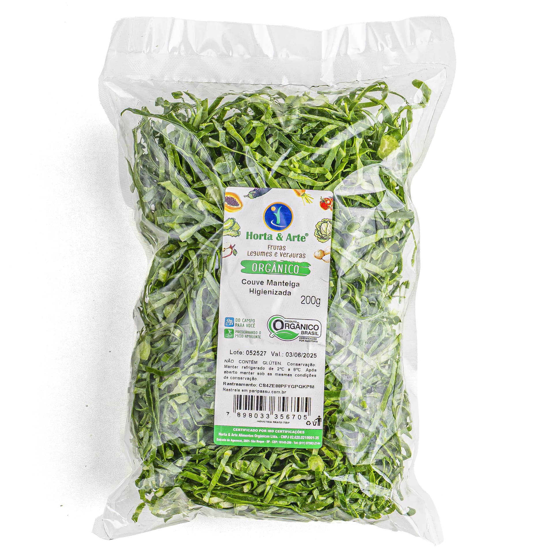 Couve Manteiga Higienizada 150g - Horta e Arte