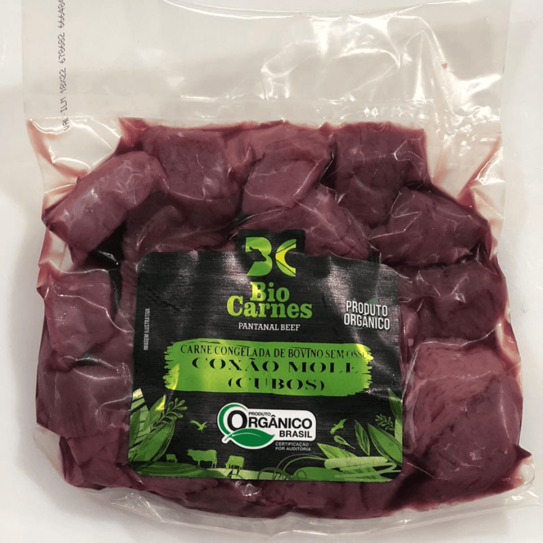 Coxão Mole em Cubos Congelado Orgânico 500g - Bio Carnes