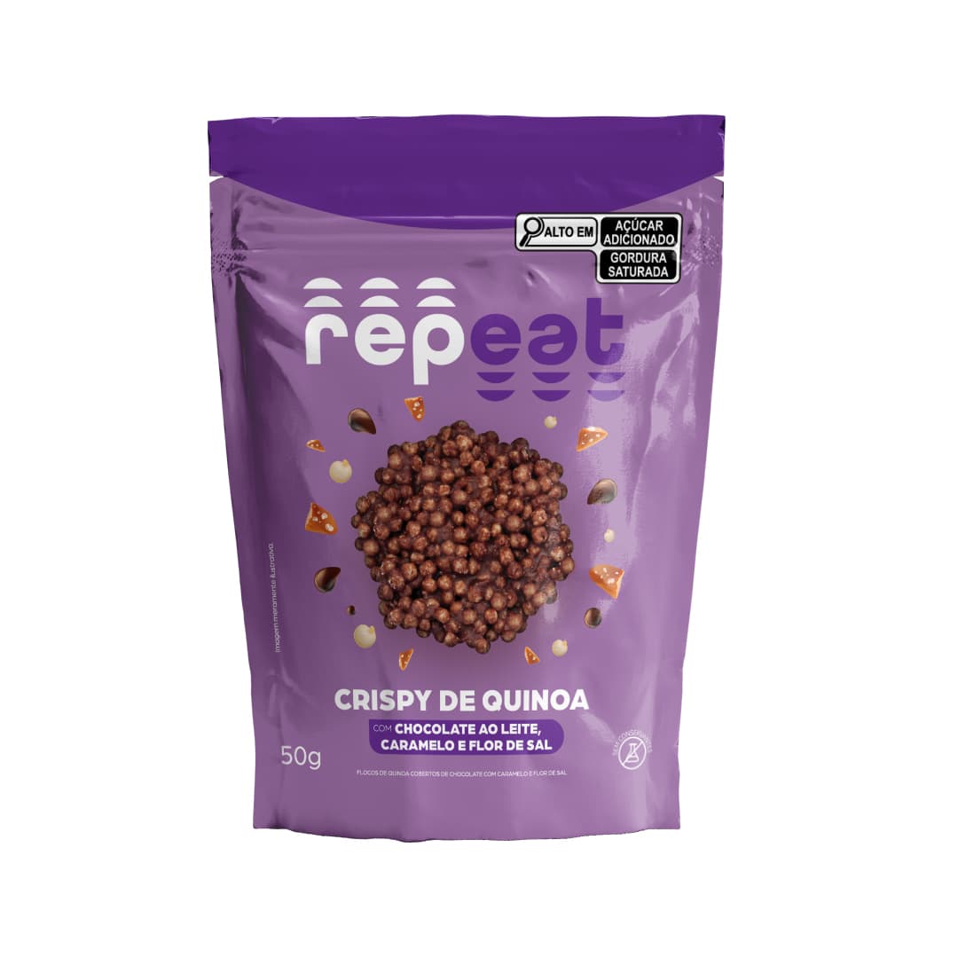Crispy de Quinoa Caramelo e Flor de Sal 50g - Repeat