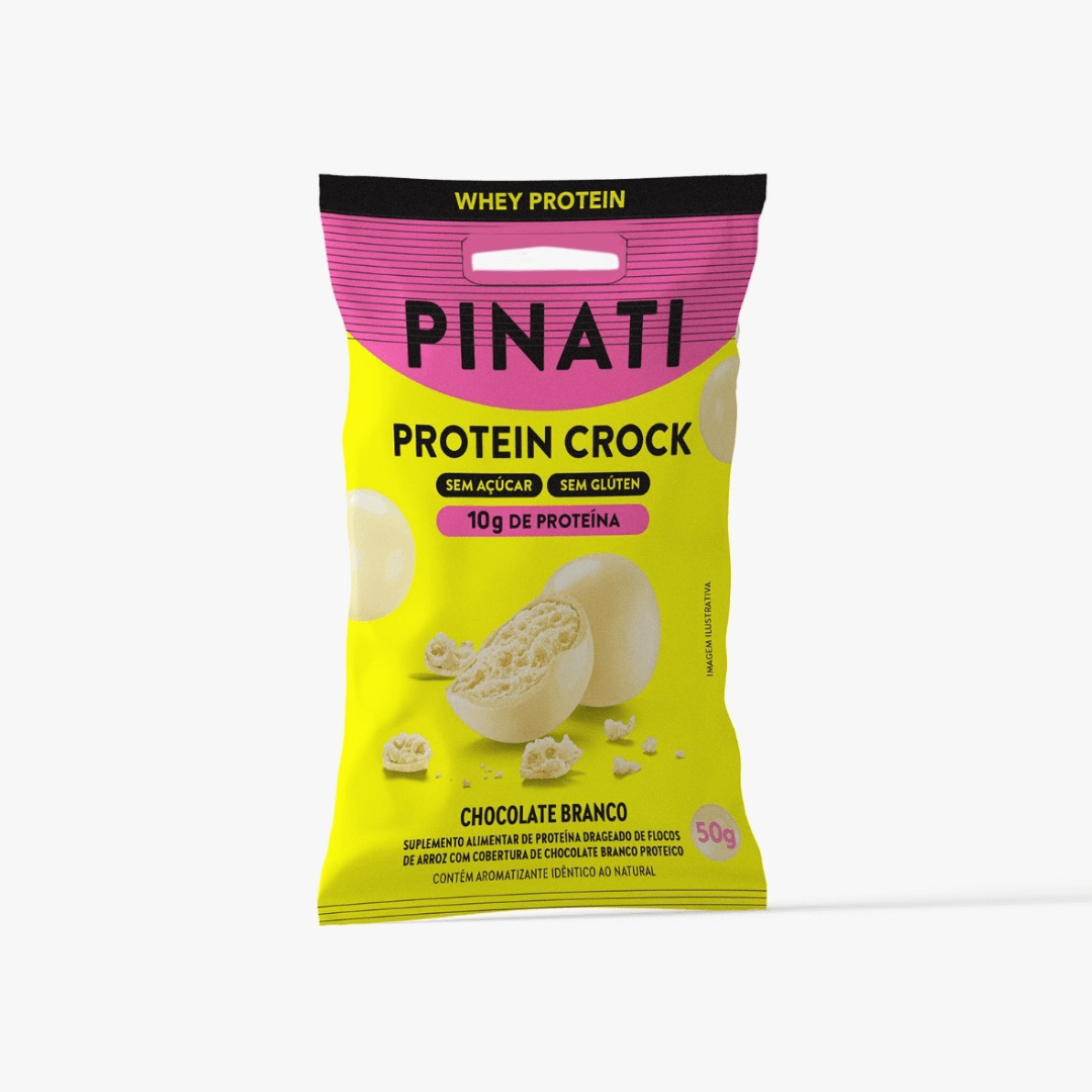 Crock Chocolate Branco Protein 50g - Pinati