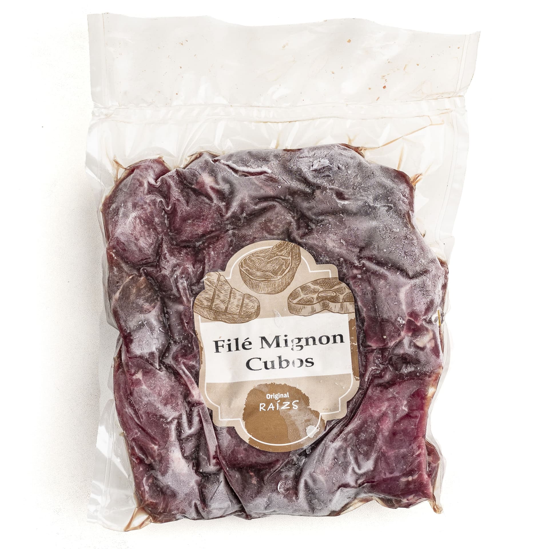 Cubos de Filé Mignon Congelado 500g - Raízs Meat