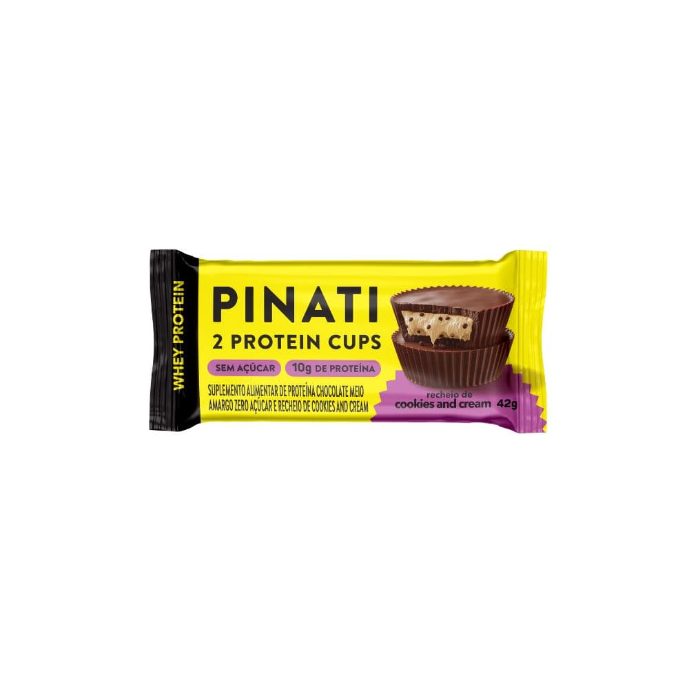 Cups Protein Cookies and Cream 42g - Pinati