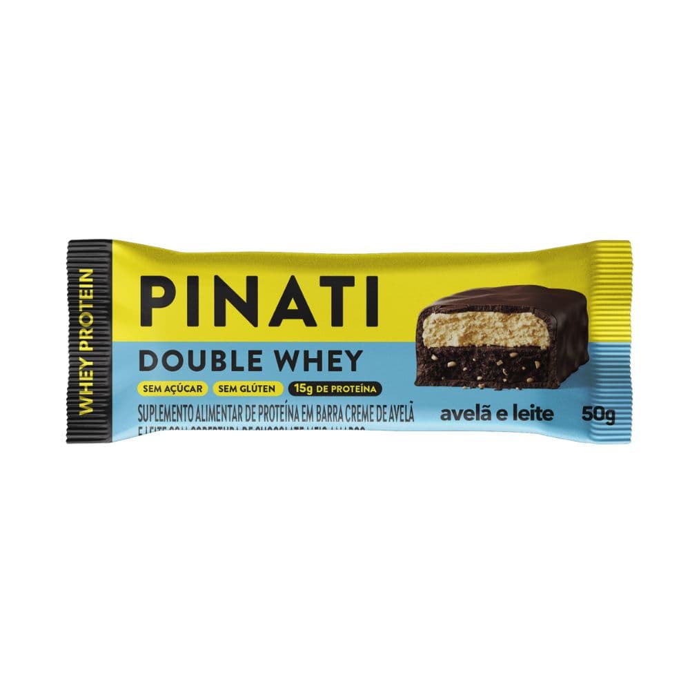 Double Whey Avelã 50g - Pinati