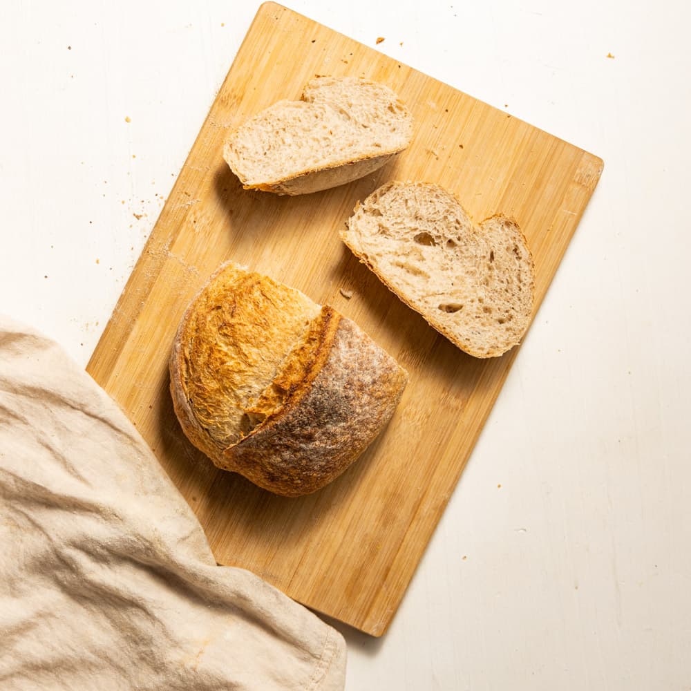 Pão Campagne Pequeno de Fermentação Natural 400g - Raízs