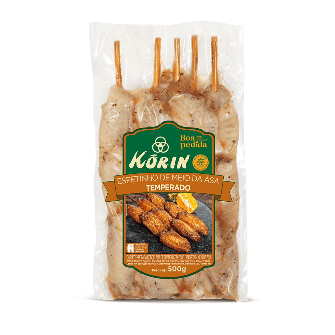 Espetinho de Meio das Asas 500g - Korin