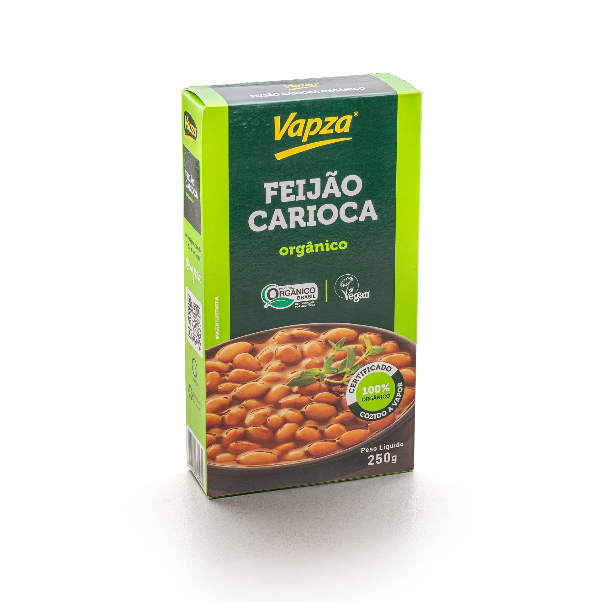 Feijão Carioca Orgânico 250g - Vapza
