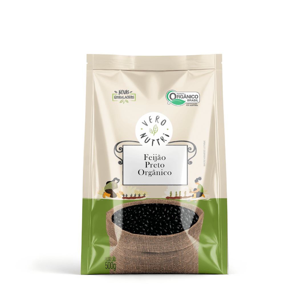 Feijão Preto Orgânico 500g - Vero Nuttri