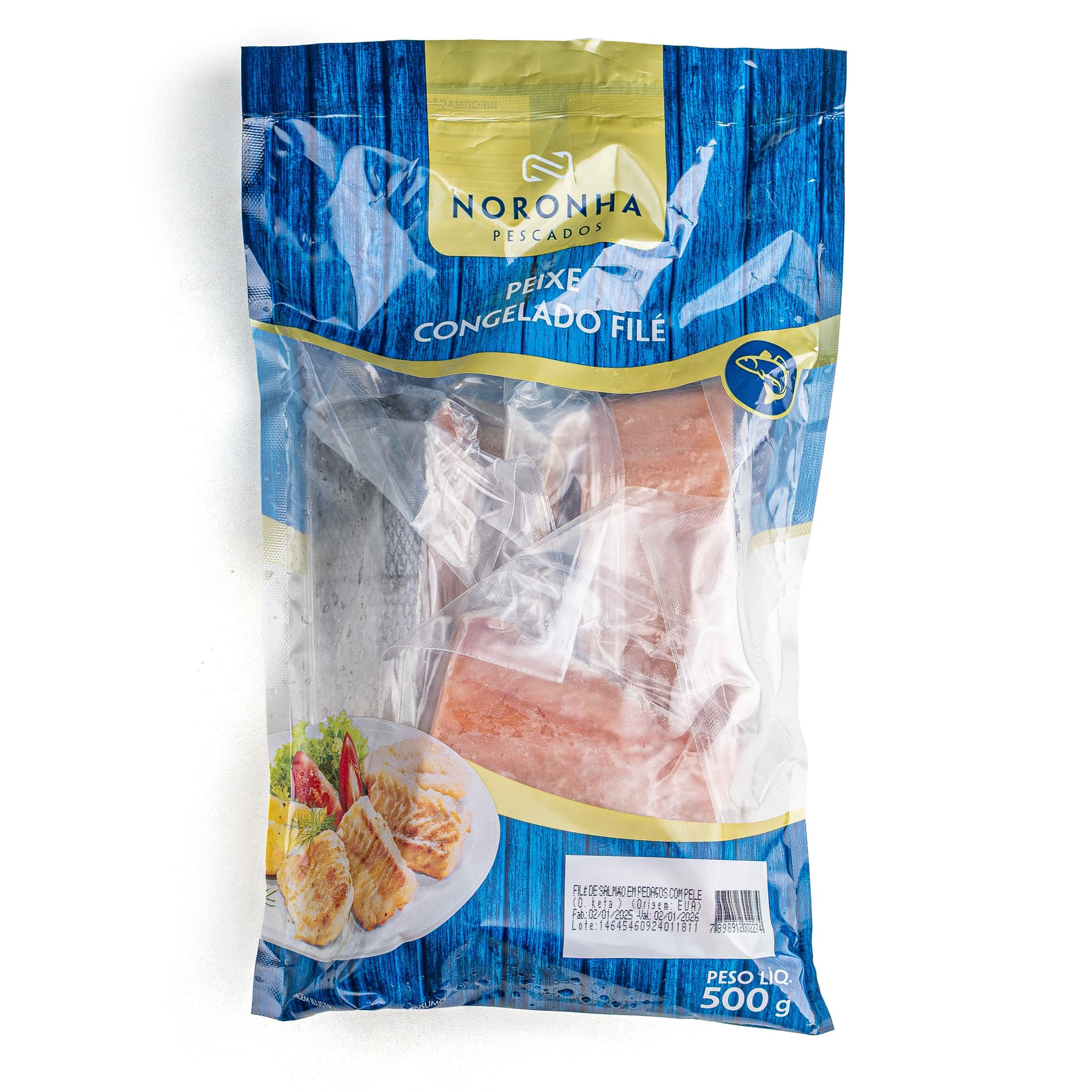 Filé de Salmão Selvagem do Alaska 500g - Noronha Pescados