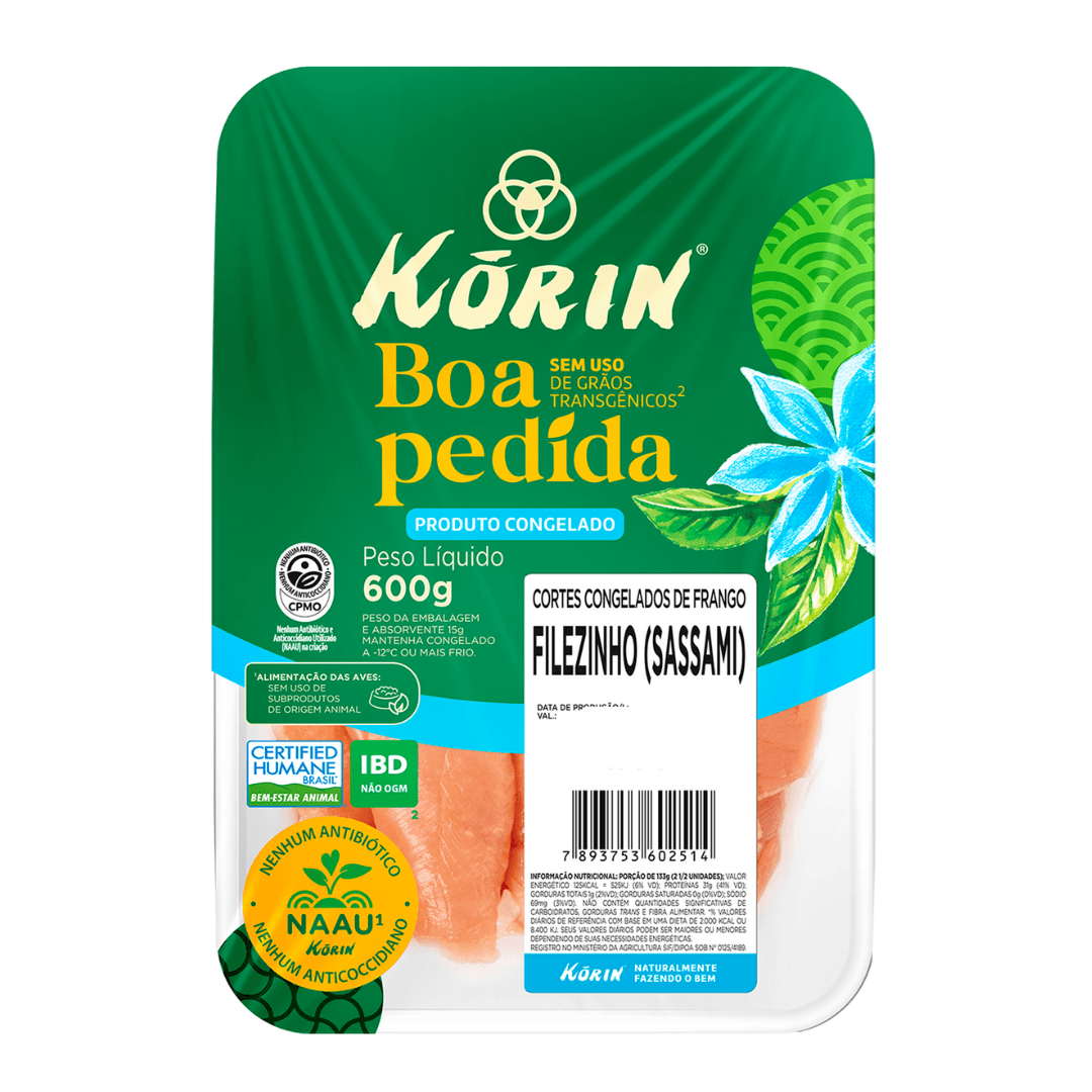 Filé de Sassami Congelado 600g - Korin