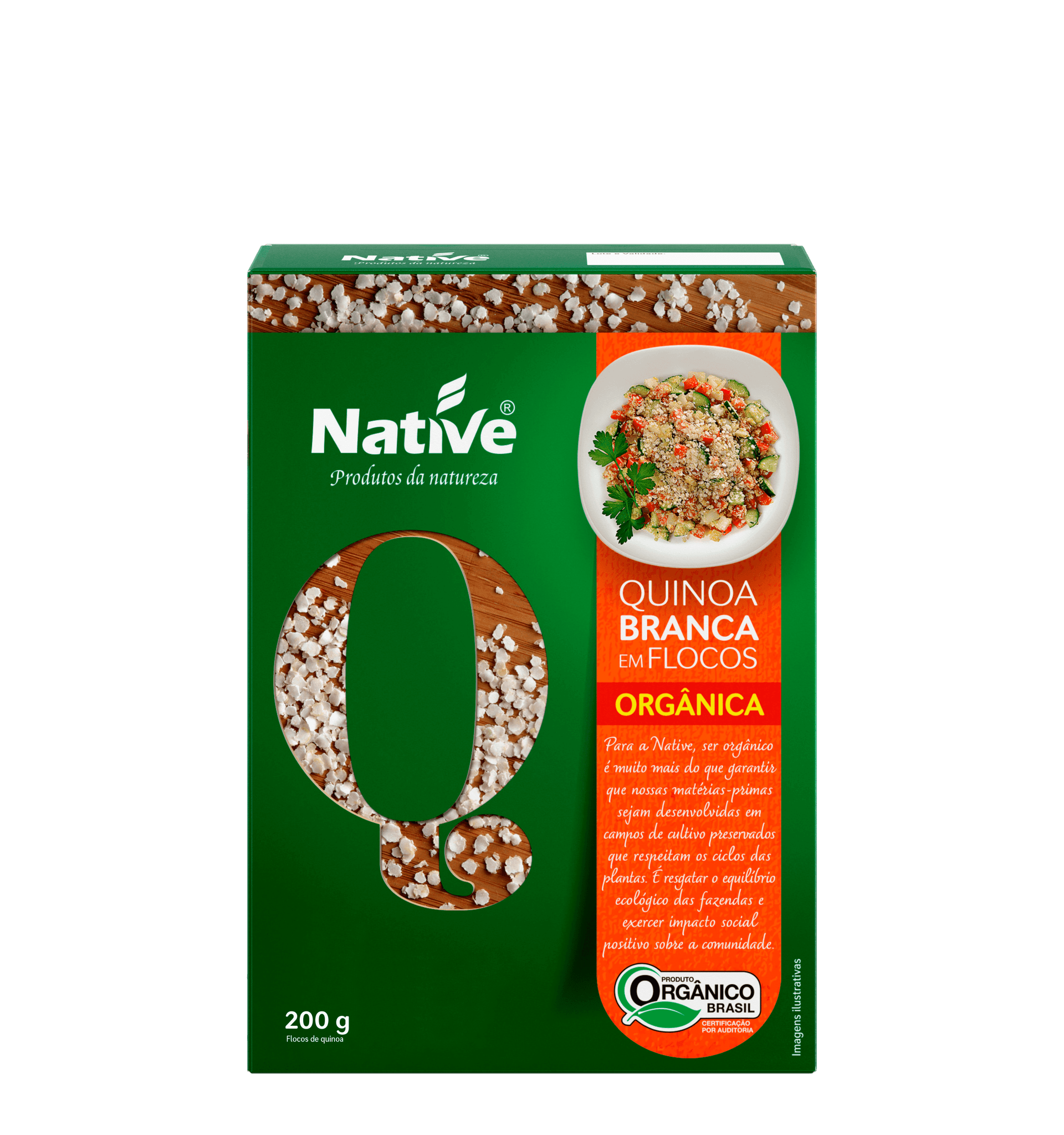 Flocos de Quinoa Orgânica 200g - Native