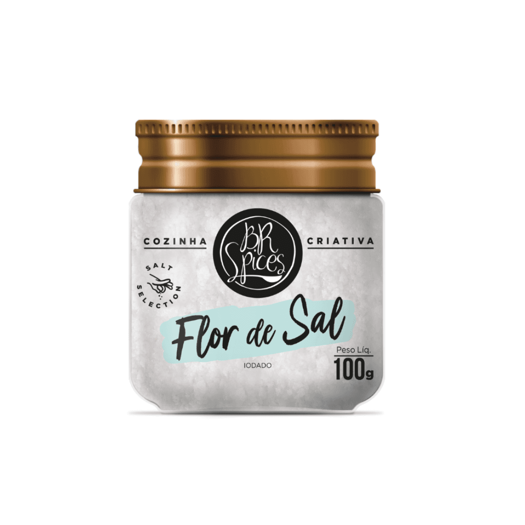 Flor de Sal Original Pote 100g - Br Spices