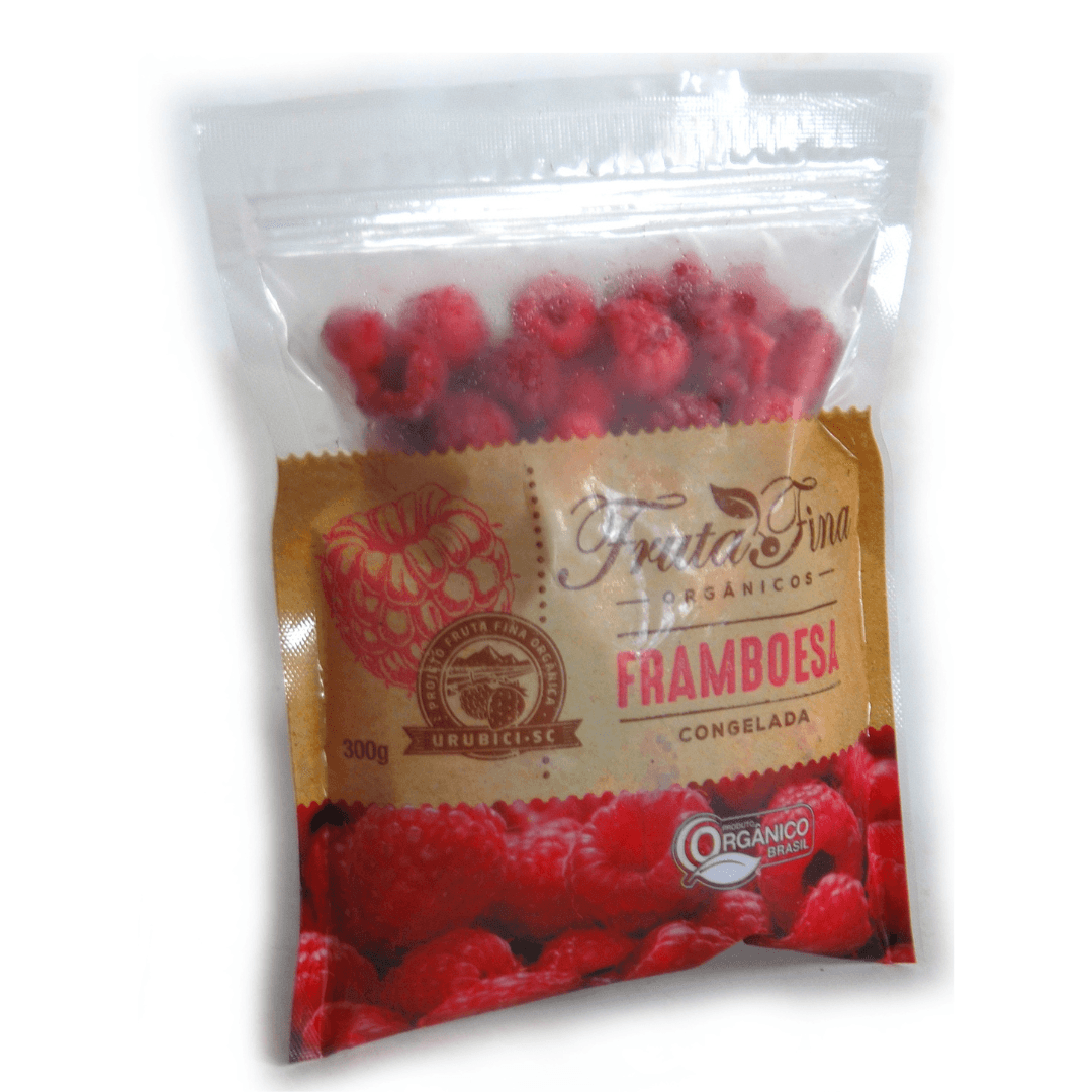 Framboesa Orgânica Congelada 300g - Fruta Fina