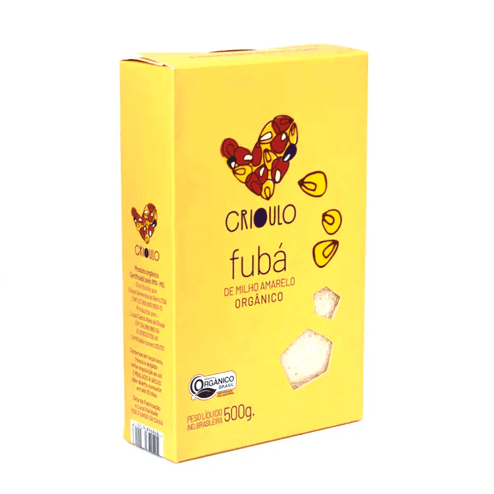 Fubá de Milho Amarelo Orgânico 500g - Crioulo