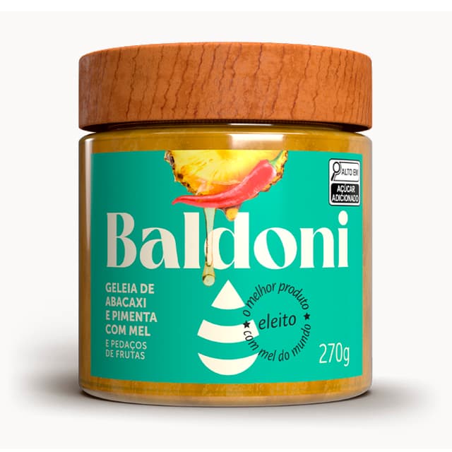 Geleia de Abacaxi com Pimenta 270g - Baldoni