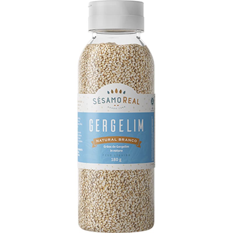 Gergelim Natural Branco 180g - Sésamo Real