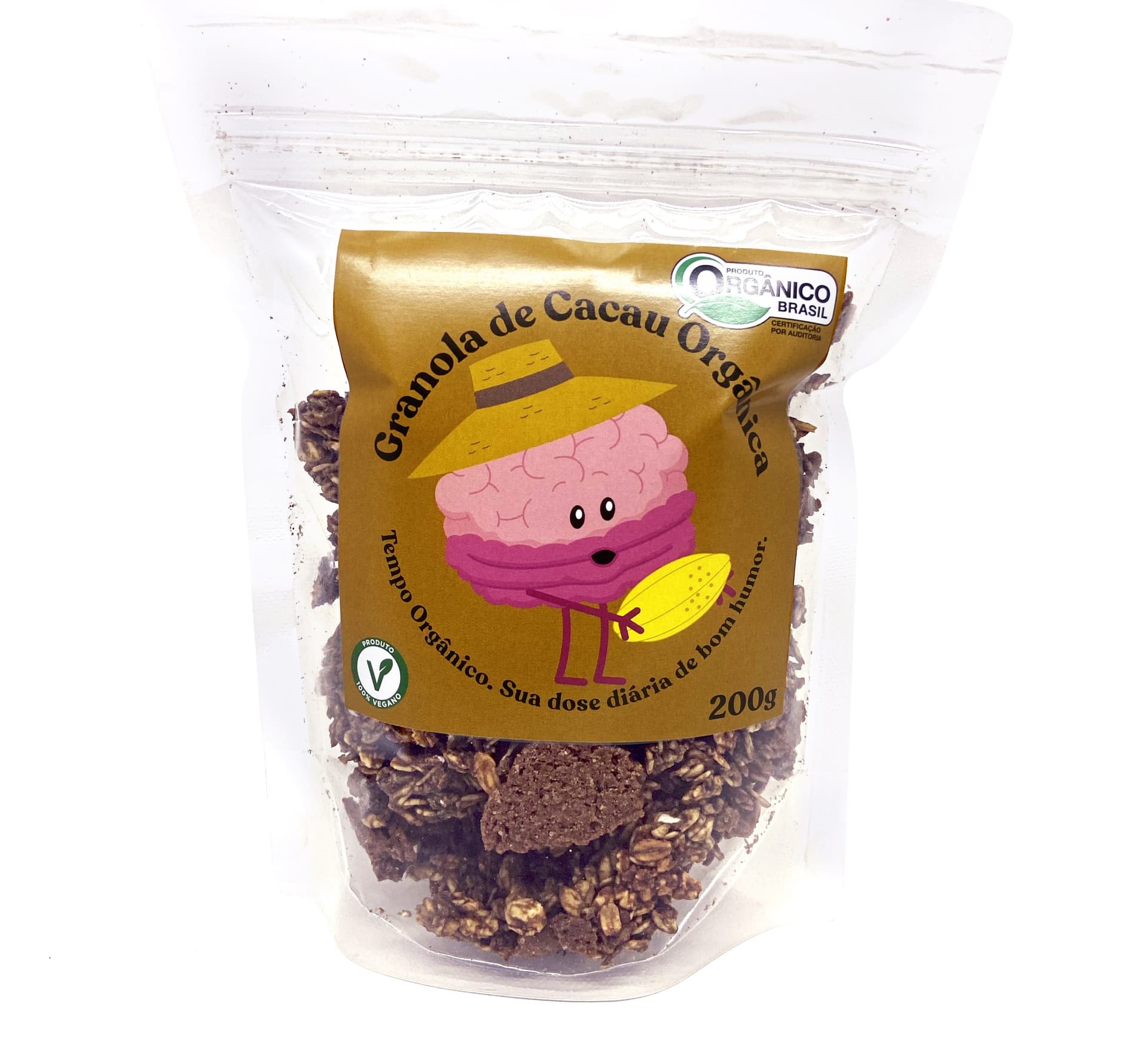 Granola de Cacau Orgânica 200g - Tempo Orgânico