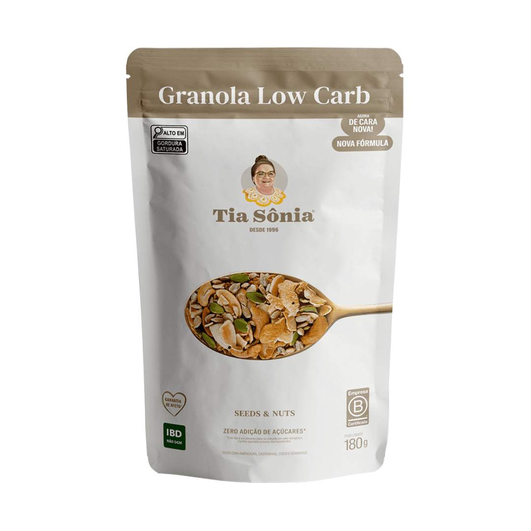 Granola Low Carb 180g - Tia Sônia