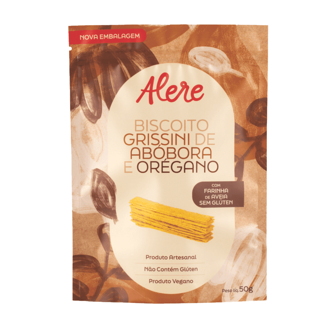 Grissini de Abóbora com Orégano 50g - Alere