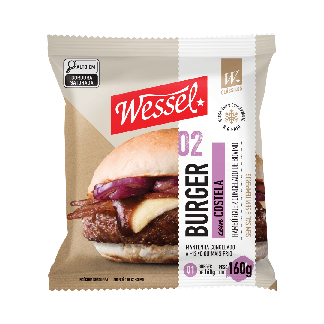 Hambúrguer com Costela 160g - Wessel