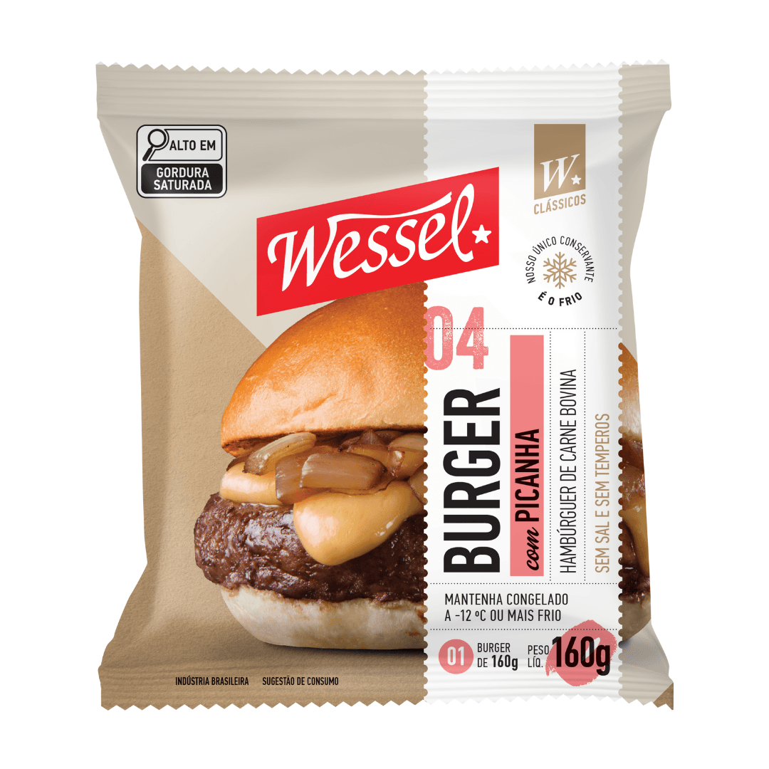 Hambúrguer com Picanha 160g - Wessel
