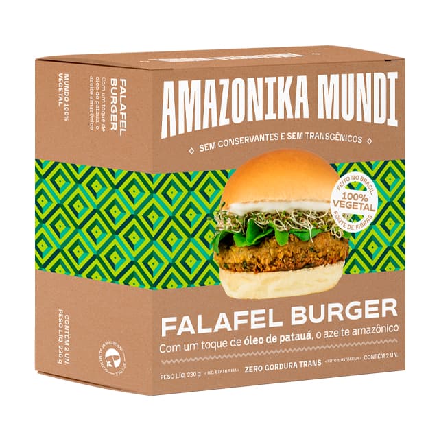 Hambúrguer de Falafel 230g - Amazonika Mundi