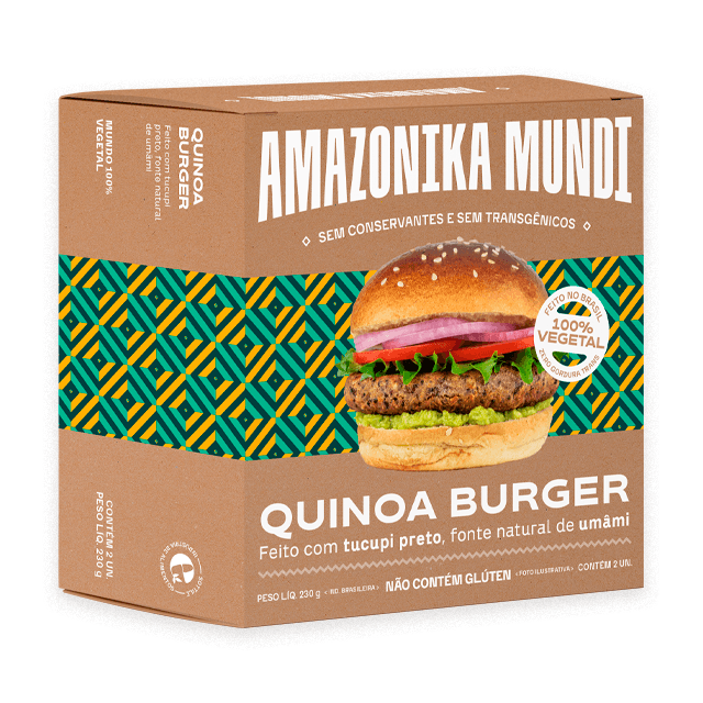 Hambúrguer de Quinoa 320g - Amazonika Mundi