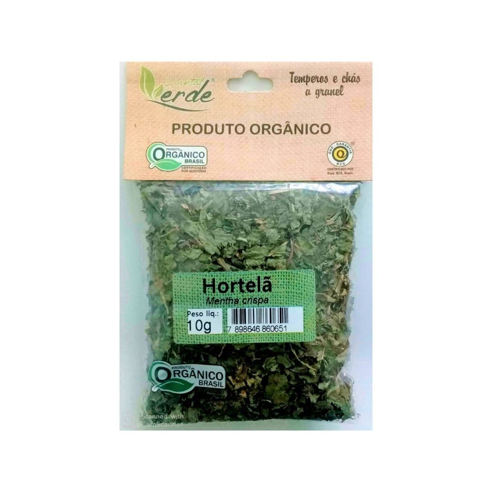 Hortelã Orgânico 10g - Quintal Verde