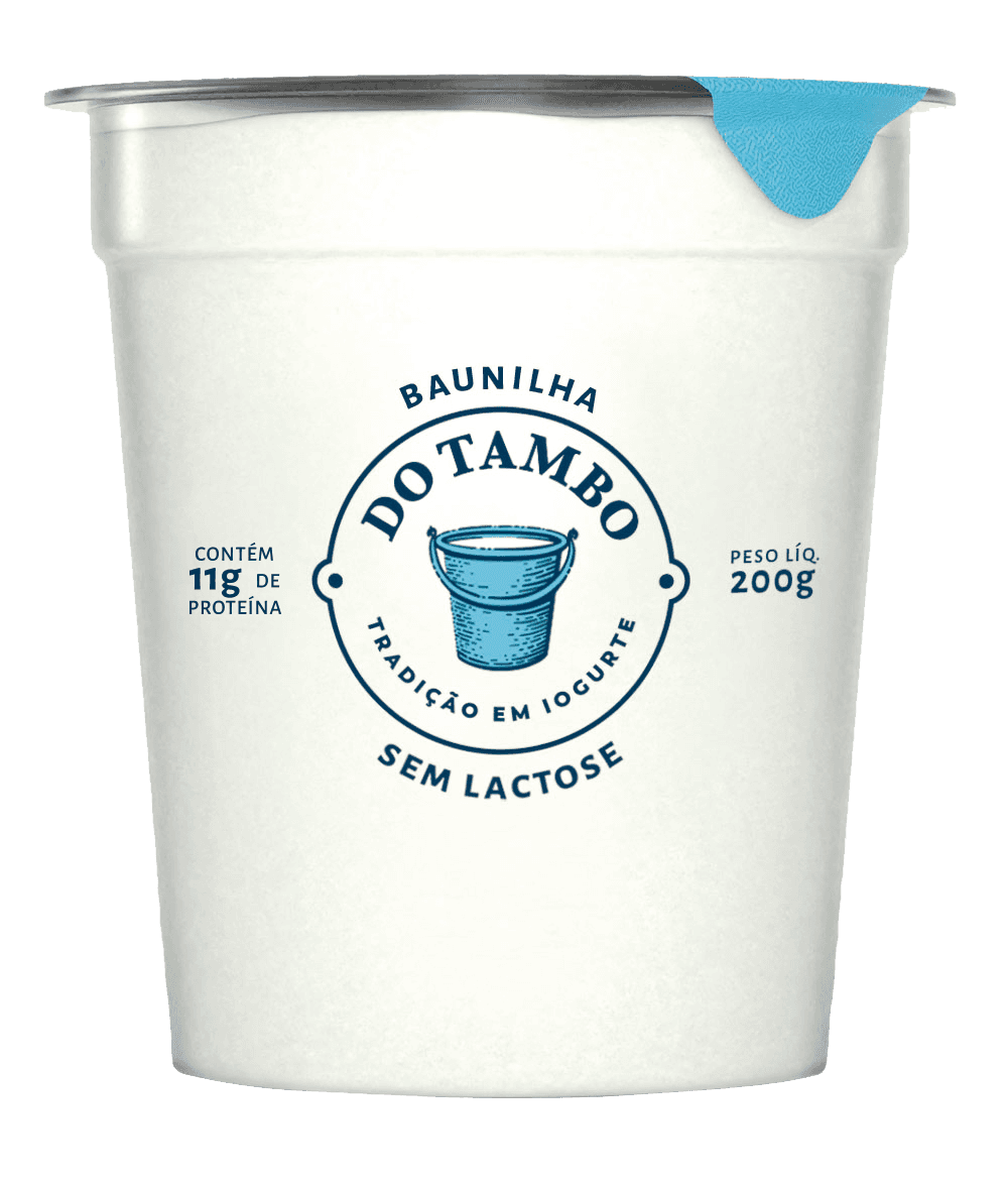 Iogurte de Baunilha Sem Lactose 200g - Do Tambo