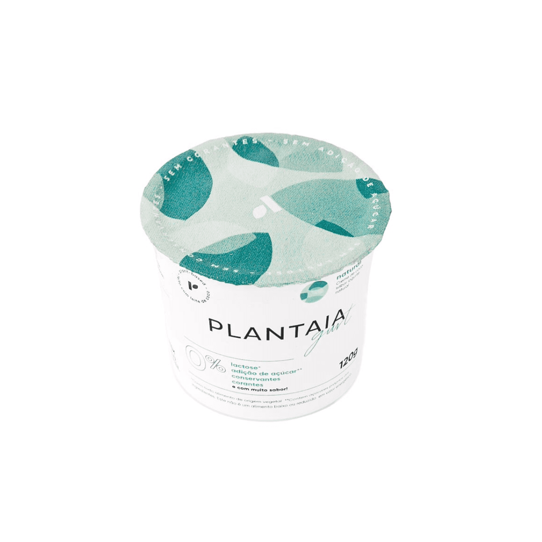 Iogurte de Coco Natural Vegano 120g - Plantaia