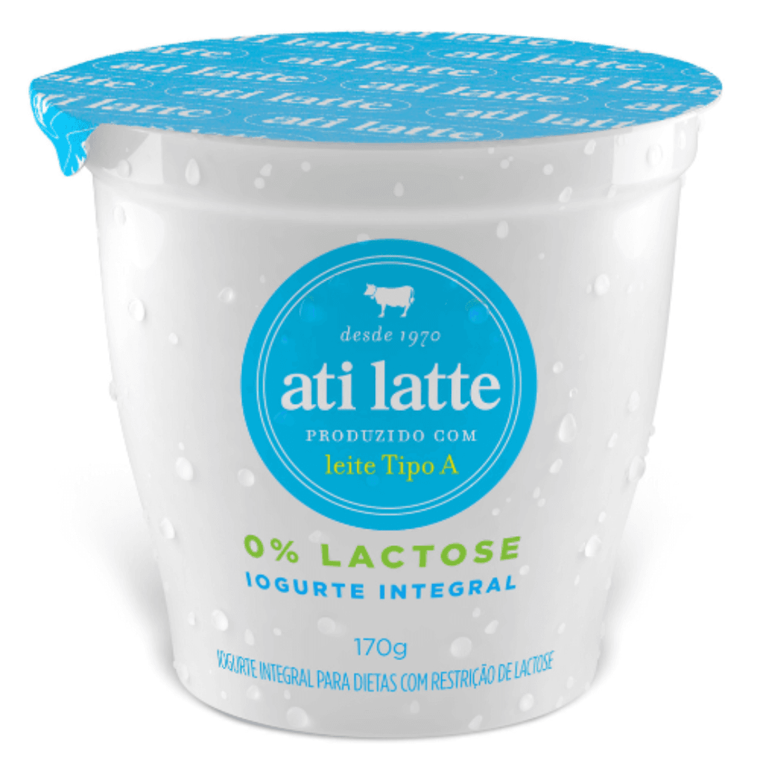 Iogurte Integral Zero Lactose 170g - Atilatte