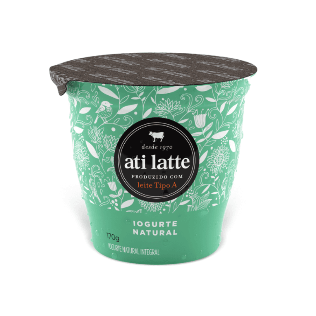 Iogurte Natural Integral Copo 170g - Atilatte