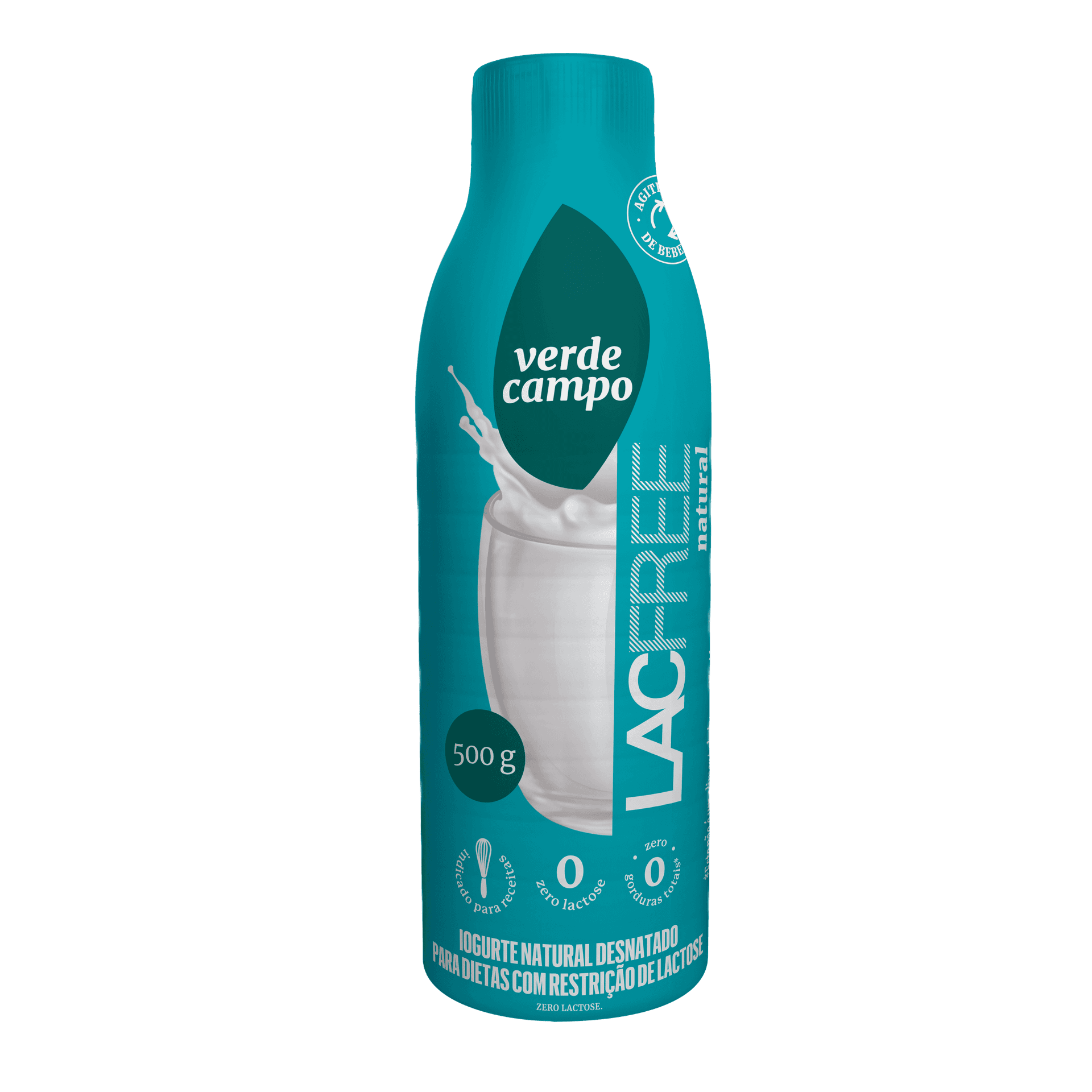 Iogurte Natural Desnatado LacFree 500g - Verde Campo