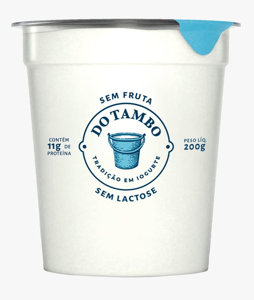 Iogurte Sem Fruta Sem Lactose 200g - Do Tambo