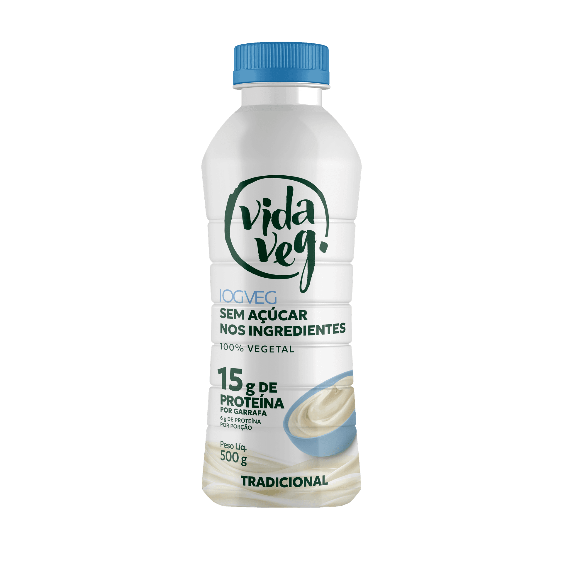 Iogurte Vegano Tradicional 15g de Proteína 500g - VidaVeg