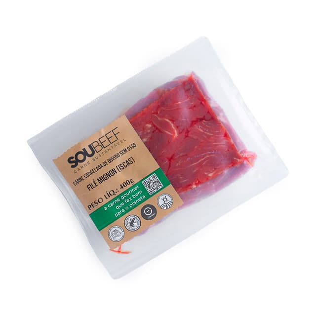 File Mignon Iscas Congelado 400g - SouBeef