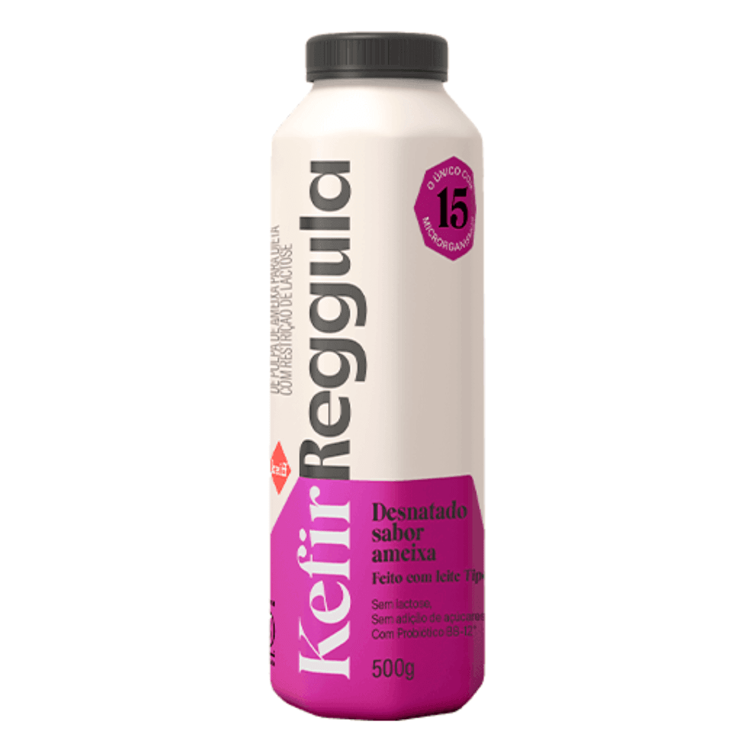 Kefir Desnatado Ameixa 500g - Kefir Reggula