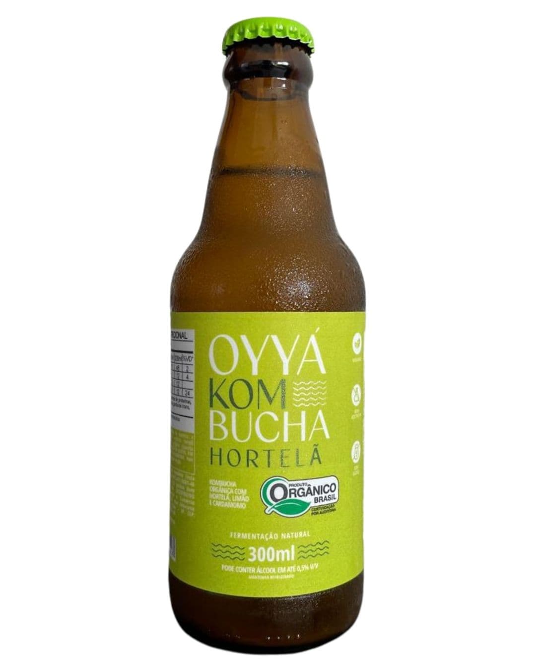 Kombucha de Hortelã, Limão e Cardamomo 300ml - Oyyá