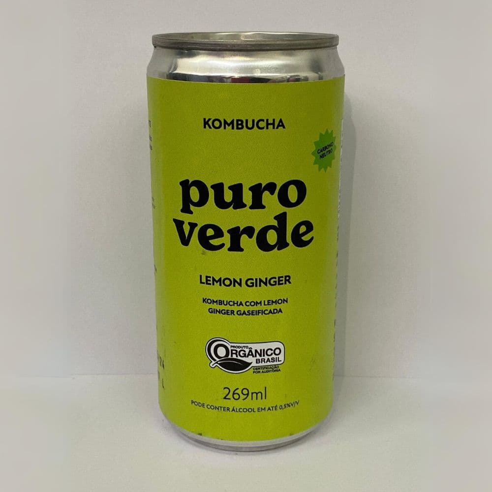 Kombucha Lemon Ginger 269ml - Puro Verde