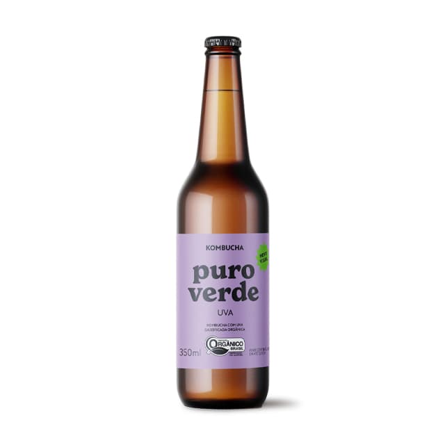 Kombucha Uva Orgânica - Puro Verde