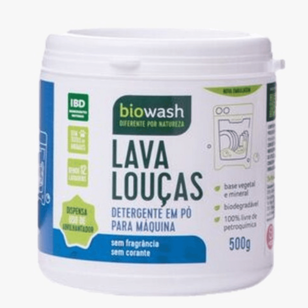 Lava Louças em Pó Para Máquina 500g - Biowash