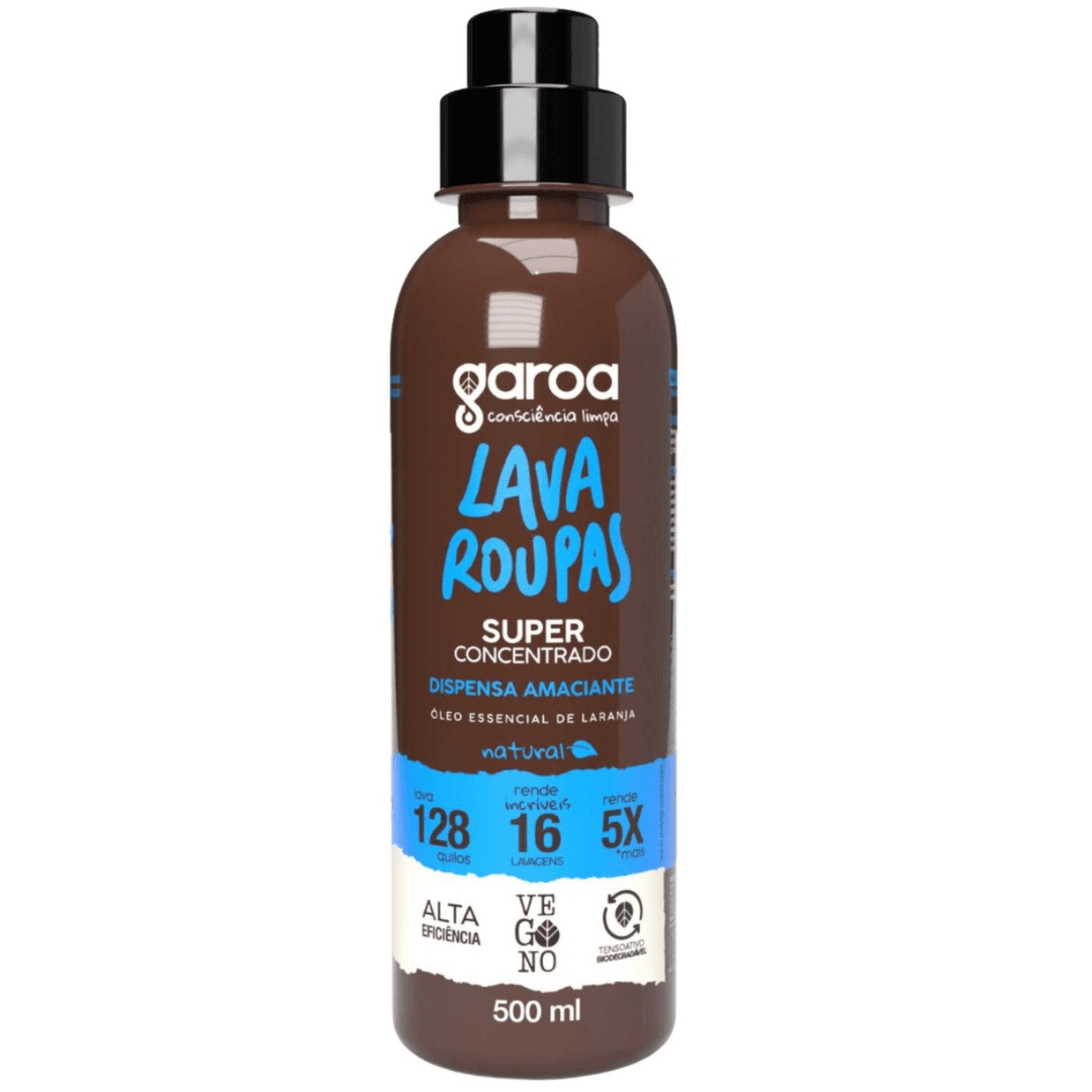 Lava Roupas Concentrado Natural Laranja 500ml - Garoa