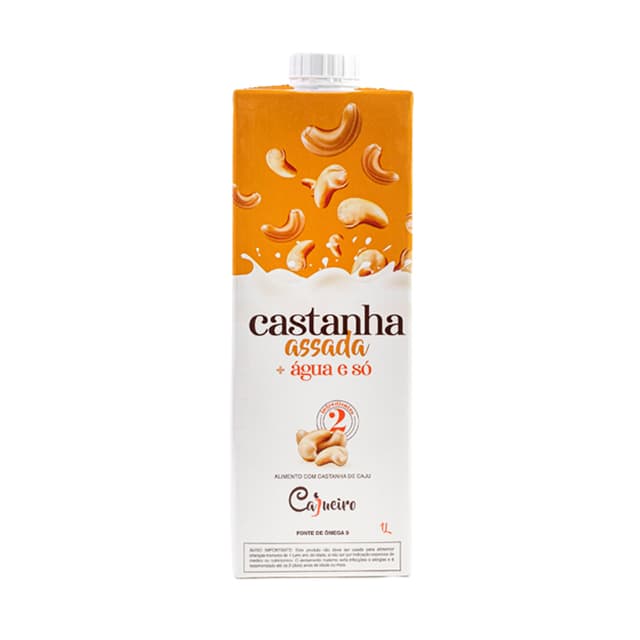 Leite de Castanha de Caju Assada 1L - Cajueiro
