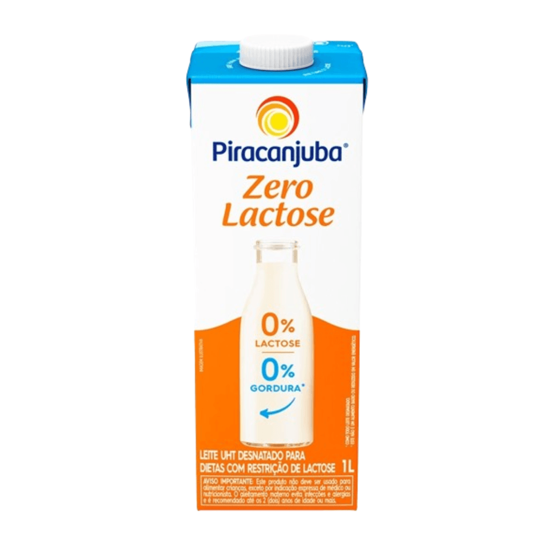 Leite Desnatado Zero Lactose 1L - Piracanjuba