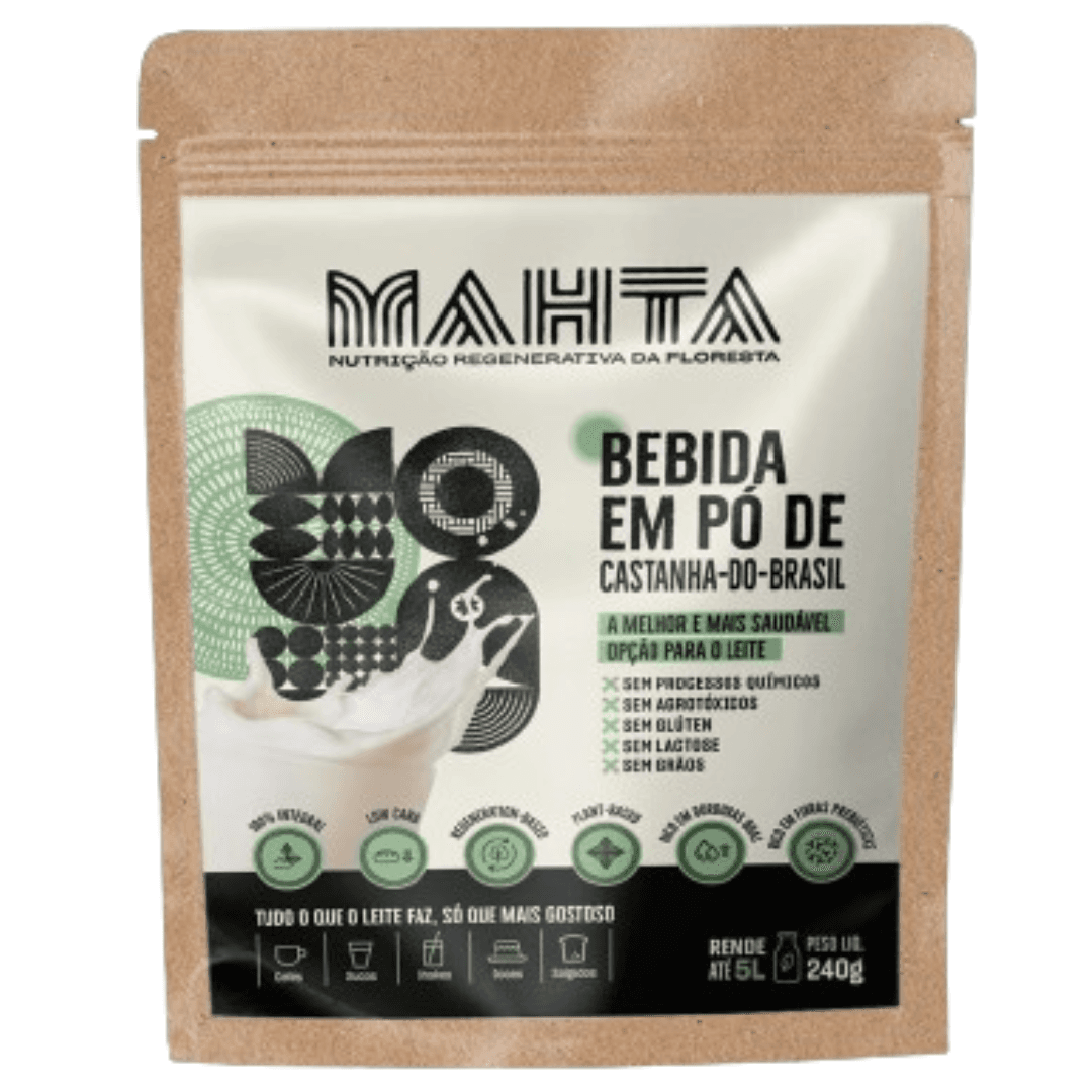 Leite em Pó de Castanha-do-Brasil 240g - Mahta