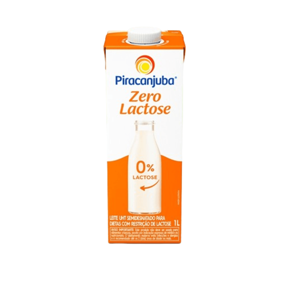 Leite Semidesnatado Zero Lactose 1L - Piracanjuba