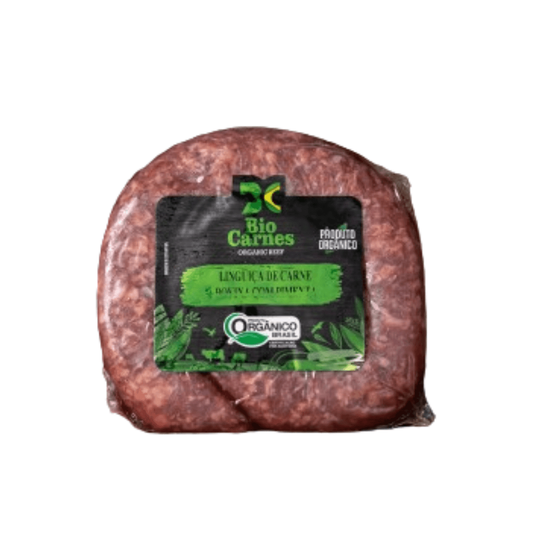 Linguiça Picante Bovina Congelada Orgânica 500g - Bio Carnes
